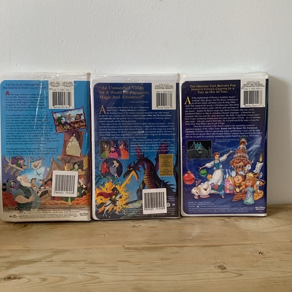 3 NWT Vintage Sealed Disney VHS Tapes - Picture 2 of 7